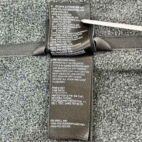 The North Face Men’s Khumbu Mid Weight Fleece Full Zip Jacket Size Medium - Picture 6 of 11